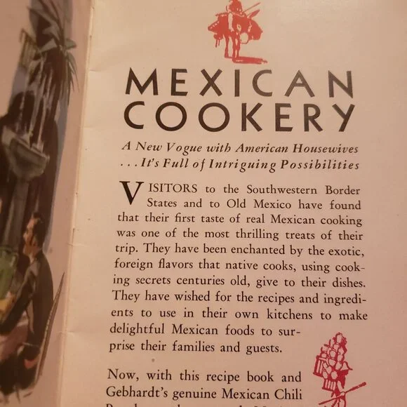 Gebhardt's of San Antonio Mexican Cookery For American Homes 1930s Cookbook - Picture 4 of 4